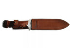 Couteau de chasse Wildsteer X Wild XW0102 lame 16cm manche cuir marron + étui en cuir