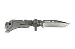 Couteau pliant multifonction Wildsteer W Pocket WPO01 lame tanto manche acier 11,7cm avec brise-vitre et coupe-sangle