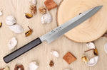 Couteau yanagiba japonais artisanal Kagekiyo Suri Urushi 21cm