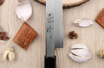 Couteau yanagiba japonais artisanal Kagekiyo Suri Urushi 21cm
