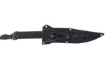 Couteau Wildsteer Wild Tech4 WT40113 lame 9cm manche paracorde noir + étui en POM