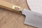 Couteau santoku japonais artisanal Kasahara Shigehiro forgé par Yoshikazu Ikeda 16,5cm