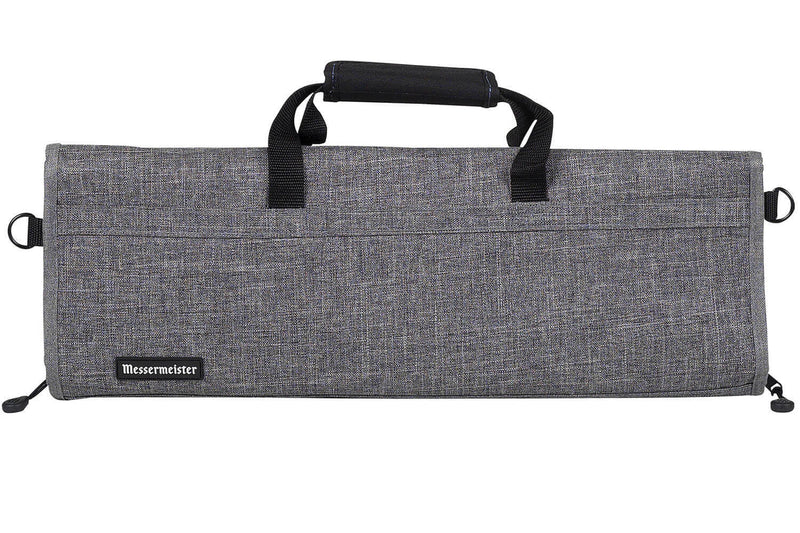 Trousse vide grise 12 emplacements en bouteille recyclée Messermeister Preservation