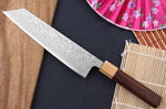 Couteau kiritsuke japonais Tsunehisa SLD Damas bois de rose 21cm