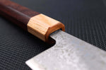 Couteau kiritsuke japonais Tsunehisa SLD Damas bois de rose 21cm