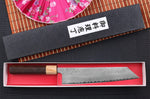 Couteau kiritsuke japonais Tsunehisa SLD Damas bois de rose 21cm