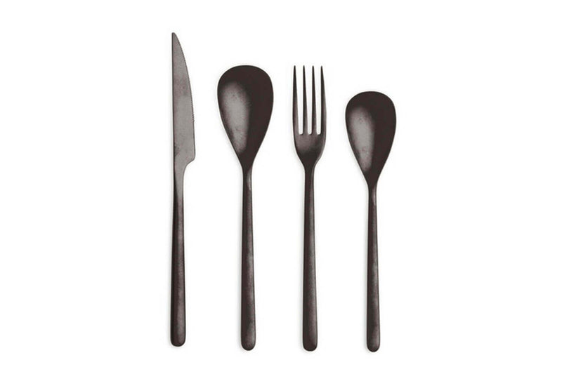 Ménagère 24 couverts Comas Canada Vintage en inox - Vintage Black