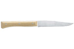 Coffret 4 couteaux de table Opinel Facette manche frêne lame 11cm inox lisse