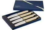 Coffret 4 couteaux de table Opinel Facette manche frêne lame 11cm inox lisse