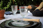 Coffret 4 couteaux de table Opinel Facette manche frêne lame 11cm inox lisse