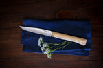 Coffret 4 couteaux de table Opinel Facette manche frêne lame 11cm inox lisse