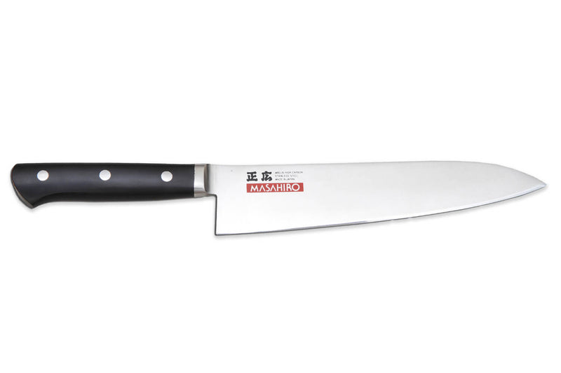 Couteau de chef japonais Masahiro lame 24cm acier MBS-26