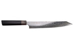 Couteau sujihiki kiritsuke japonais Kanetsugu Zuiun Kiwami revêtement DLC 24cm