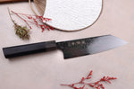 Couteau santoku kiritsuke japonais Kanetsugu Zuiun Kiwami revêtement DLC 18cm