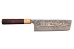 Couteau nakiri japonais artisanal Takeshi Saji VG10 Gold 16,5cm