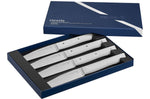 Coffret 4 couteaux de table Opinel Facette manche VittEr® blanc lame 11cm inox lisse