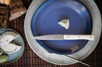 Coffret 4 couteaux de table Opinel Facette manche VittEr® blanc lame 11cm inox lisse
