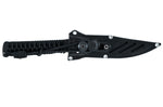 Couteau Wildsteer Wild Tech4 XL WT4XL3113 lame noire 11,5cm manche paracorde noire + étui en POM
