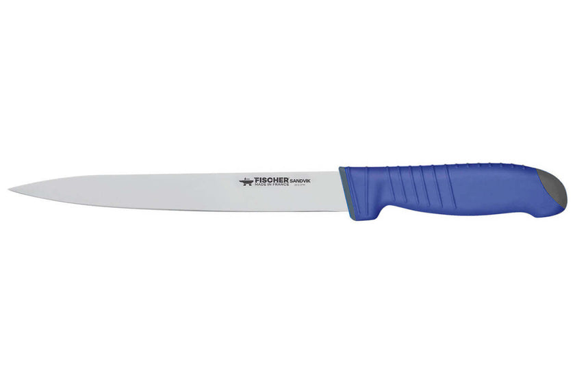 Couteau à dénerver 20 cm Fischer SWE-STEEL manche bleu