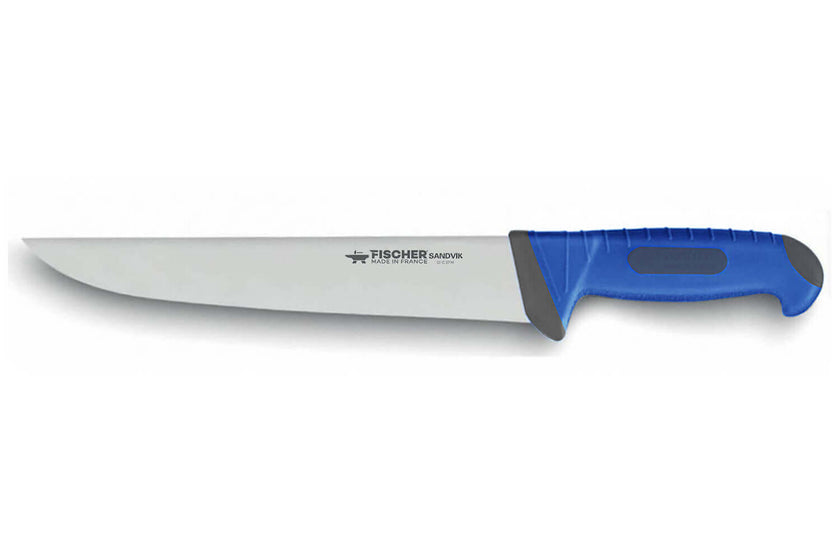 Couteau trancheur 23 cm Fischer SWE-STEEL manche bleu