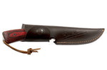Couteau de chasse Wildsteer Byron Ferguson WBF0102 lame 11cm manche cocobolo + étui en cuir