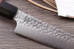 Couteau universel japonais Kanetsugu Heptagon Uto martelé 15cm