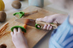 Coffret Opinel Le Petit Chef couteau + éplucheur + protège-doigts - Vert