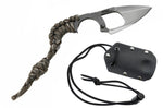 Couteau EDC Wildsteer Krill KR00111 lame 5cm manche paracorde Camouflage + étui Kydex