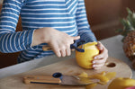 Coffret Opinel Le Petit Chef couteau + éplucheur + protège-doigts - Bleu