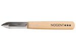 Éplucheur Nogent Classic simple tranchant manche en hêtre 16cm pour droitiers
