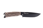 Couteau Wildsteer Skarabe SKA3111 lame noire 11cm manche paracorde Désert + étui en POM