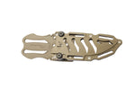 Couteau Wildsteer Skarabe SKA3111 lame noire 11cm manche paracorde Désert + étui en POM