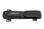Couteau Wildsteer Spike SPI3213 lame tanto semi-dentée 9,5cm manche tactiprène noir + pommeau brise-vitre + étui nylon