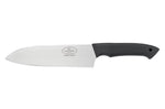 Couteau santoku Fallkniven Chef's Knife K2 lame 17,5cm manche thermorun noir