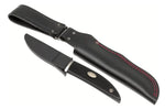Couteau Fallkniven Kolt Knife KK lame 8,5cm manche thermorun noir + étui en zytel/cuir