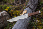 Couteau Fallkniven Thor NL1 lame Bowie 25cm manche cuir + étui en cuir