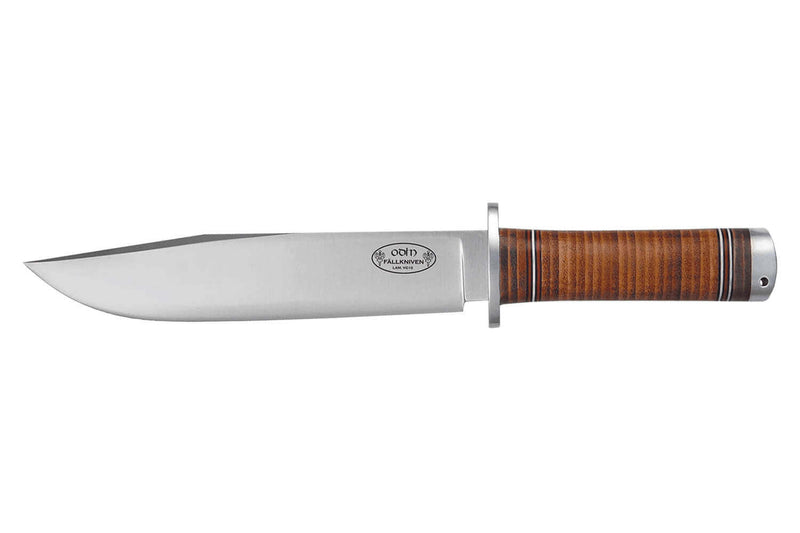Couteau Fallkniven Odin NL2 lame Bowie 20cm manche cuir + étui en cuir