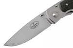 Couteau pliant Fallkniven P3G manche fibre de carbone noir 10,3cm + étui Cordura