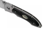Couteau pliant Fallkniven P3G manche fibre de carbone noir 10,3cm + étui Cordura
