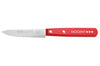 Couteau d'office Nogent Classic manche en bois de charme teinte rouge cerise lame 9cm