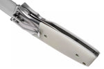 Couteau pliant Fallkniven PXLEY manche Elforyn Super Tusk imitation ivoire 11cm