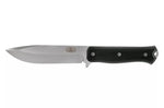 Couteau Fallkniven S1X Forest Knife lame satinée 13cm manche Thermorun noir + étui Zytel