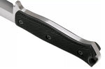 Couteau Fallkniven S1X Forest Knife lame satinée 13cm manche Thermorun noir + étui Zytel