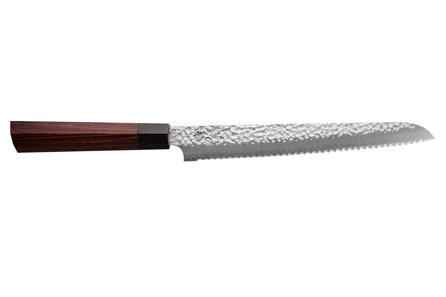 Coffret de 3 couteaux japonais Kanetsugu Heptagon Uto universel, chef et pain