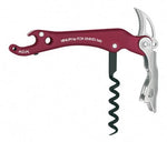 Tire bouchon VINUM Fox Knives 12cm alu anodisé bordeaux
