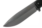 Couteau Fallkniven S1xb Tungsten Carbide lame noire 13cm manche Thermorun noir + étui Zytel