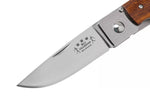 Couteau pliant Fallkniven RL1DI manche Desert Ironwood 9,5cm + étui en daim