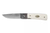 Couteau pliant Fallkniven RL1EY manche Elforyn imitation ivoire 9,5cm + étui en daim
