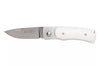 Couteau pliant Fallkniven U1EY Elmax manche Elforyn imitation ivoire 8,6cm + étui Cordura