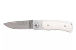 Couteau pliant Fallkniven U1EY Elmax manche Elforyn imitation ivoire 8,6cm + étui Cordura